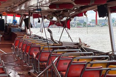 Five injured in Chao Phraya boat collision