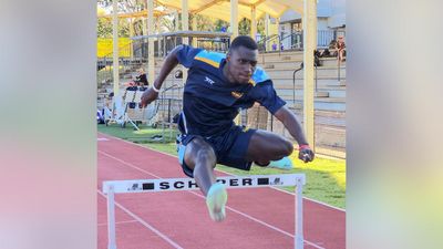 Sprinter leaps to world stage after love at first sight
