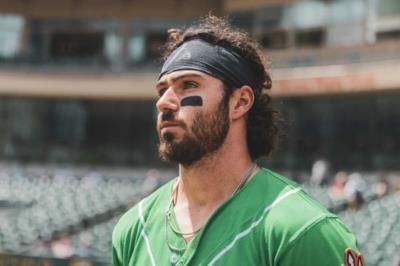 Ryan Mckenna's Intense Dedication Captured In Baseball Stadium Image