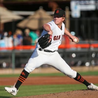 Intense Moment: Kyle Harrison On The Baseball Field