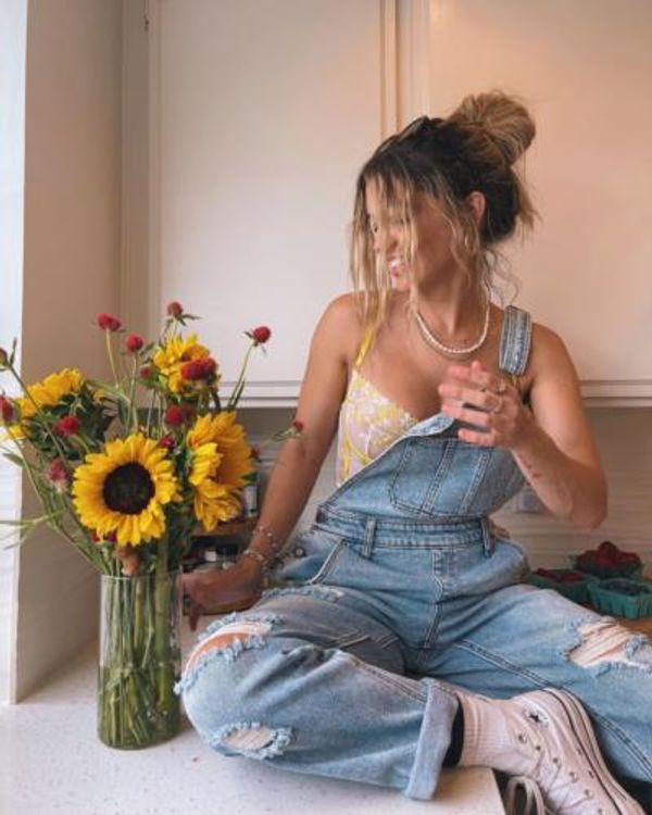 Nikki Blackketter Embracing Confidence In Stylish Denim Ensemble