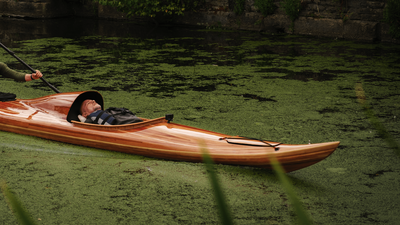 Volunteers meditate in a “Ghost” kayak for a dream-like new film project