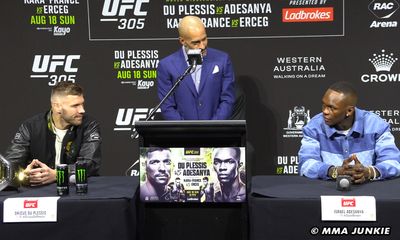 Jon Anik ‘would levy some concern’ on other fighters getting emotional, but not Israel Adesanya