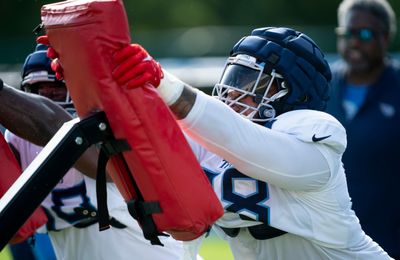 Watch: Titans’ Jeffery Simmons lights up Seahawks lineman in practice