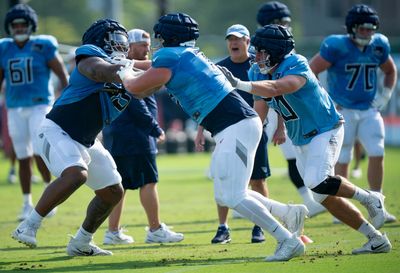 Titans’ JC Latham was surprised to learn who pulled him out of scuffle