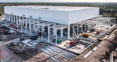 Check out new drone shots of the nearly-completed TGL arena for league led by Tiger Woods, Rory McIlroy