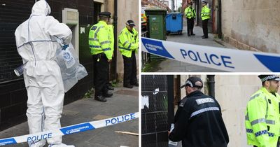 Forensics team scour Glasgow flat after body found inside