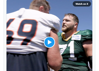 Broncos share highlights after joint practice with Packers