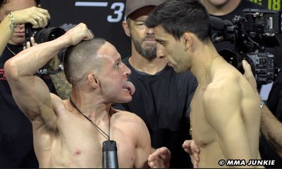 Video: UFC 305 ceremonial weigh-in faceoffs with Kara-France vs. Erceg, Gamrot vs. Hooker, more