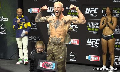 Photos: UFC 305 ceremonial weigh-ins and faceoffs