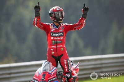 MotoGP Austrian GP: Bagnaia wins sprint after Martin penalty, Marquez crashes out