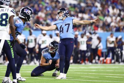 Titans’ kicker Brayden Narveson’s 59-yard field goal almost didn’t happen