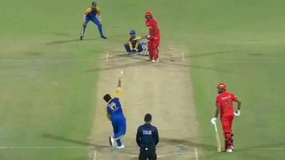 In a rare sight, Rishabh Pant seen rolling his arm over in Delhi Premier League opener. Watch
