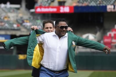 Oakland A's And Giants Celebrate Final Bay Bridge Series