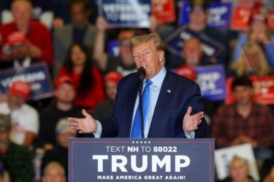 Trump Shares Fake Image Of Kamala Harris At DNC