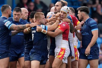 Mikey Lewis accuses Cesar Rouge of biting his hand during Hull KR-Catalans clash