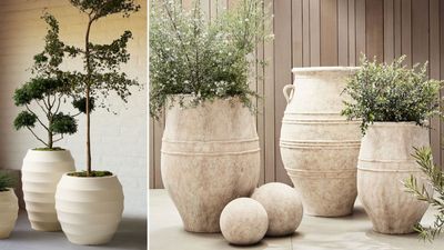 How to style with large decorative pots in the front yard – 6 ways to step-up your design scheme