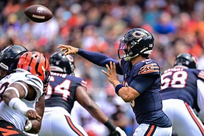 Check out the best pics of Bears rookie QB Caleb Williams vs the Bengals