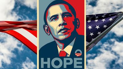 Artist revives iconic Obama poster design for Kamala Harris