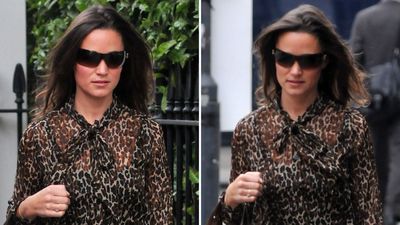 Pippa Middleton’s leopard print top, skinny jeans and gold ballet flats was a surprisingly wearable combination that has us excited for autumn