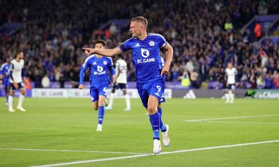 Jamie Vardy saves point for Leicester as Tottenham’s dominance dissipates