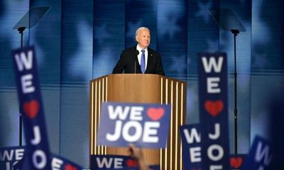 Biden says he gave ‘heart and soul to our nation’ as he passes torch – as it happened