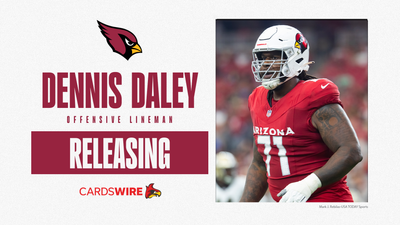 Cardinals release veteran OL Dennis Daley a week ahead of roster cutdown