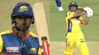 124 off just 48 balls! Karun Nair deflates bowlers with blazing knock - Watch