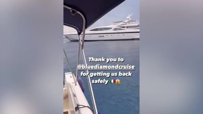 Gemma Collins says she is 'lucky to have survived' storm that sank Mike Lynch's yacht off Sicily