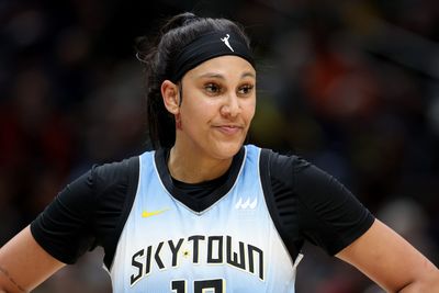 WNBA fans turned Kamilla Cardoso blocking a Kahleah Copper shot into a perfect meme