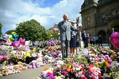 King Charles III Visits UK Town Where Child Stabbings Sparked Riots