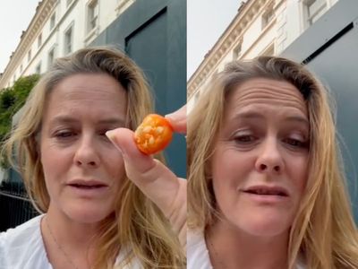 Alicia Silverstone sparks confusion after eating seemingly ‘poisonous’ fruit she found off the street