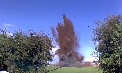 Experts carry out controlled explosion on WW2 German bomb in County Down