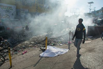 Haitian police tear-gas protesters seeking increased efforts to address gang violence