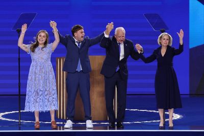 DNC live updates: Tim Walz’s family weeps as he accepts Democratic nomination for vice president