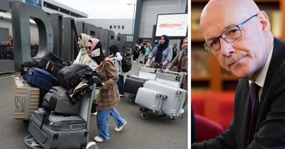 'Wonderful': John Swinney welcomes female Afghan medical students to Scotland