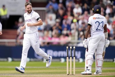 Chris Woakes in the wickets as Ollie Pope’s England dominate Sri Lanka