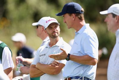 Watch: ‘One of us’ chant breaks out as Peyton Manning tops opening tee shot at BMW Pro-Am