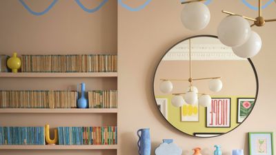 This renter-friendly painted wallpaper technique is going viral on TikTok — design pros love it