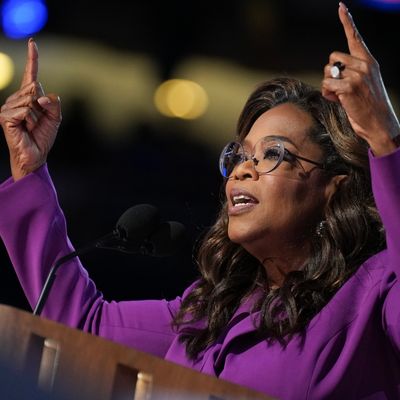 Oprah Winfrey Shouts Out “Childless Cat Ladies” During Surprise DNC Appearance