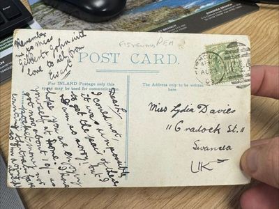 Vintage Postcard Delivered 121 Years Later To Swansea Building Society’s Head Office‌