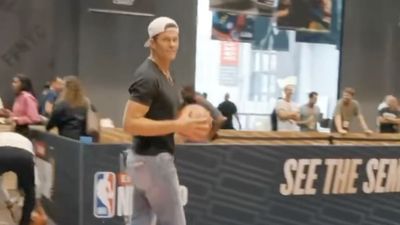 Tom Brady Proves He Can Still Dunk a Basketball at 47