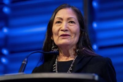 Interior Secretary Deb Haaland Advocates For Climate Action At DNC