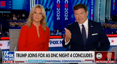 Fox News hosts struggle to get rattled Trump off the line as he goes on media blitz after Harris’s DNC speech