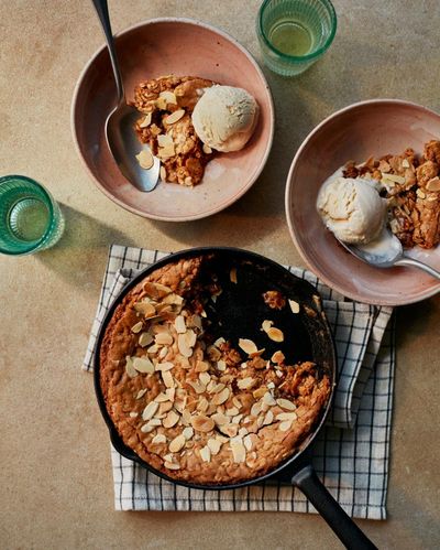 Benjamina Ebuehi’s recipe for a giant oat and almond cookie