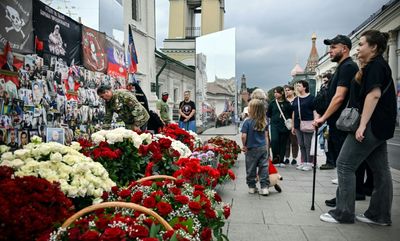 Russians Mark Year Since Prigozhin's Death With Flowers, Tributes