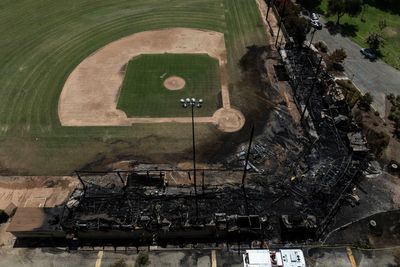 Fire hits historic Southern California baseball field seen in Hollywood movies