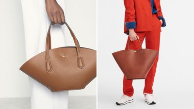 I knew I recognised this chic Zara bag - it's a great match for a Longchamp leather tote, but costs a fraction of the price