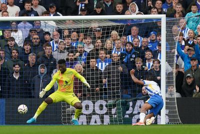 Joao Pedro’s late goal earns Brighton dramatic win over Manchester United