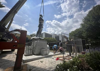 Statue of John Lewis unveiled in Georgia to honor late civil rights leader